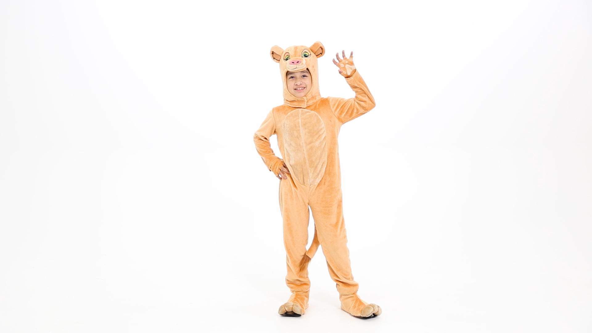 Let your little one step into the Pride Lands as the brave and loyal Nala! This Kid's Disney The Lion King Nala Costume brings the beloved character to life with soft fabric and a regal design fit for the future queen.